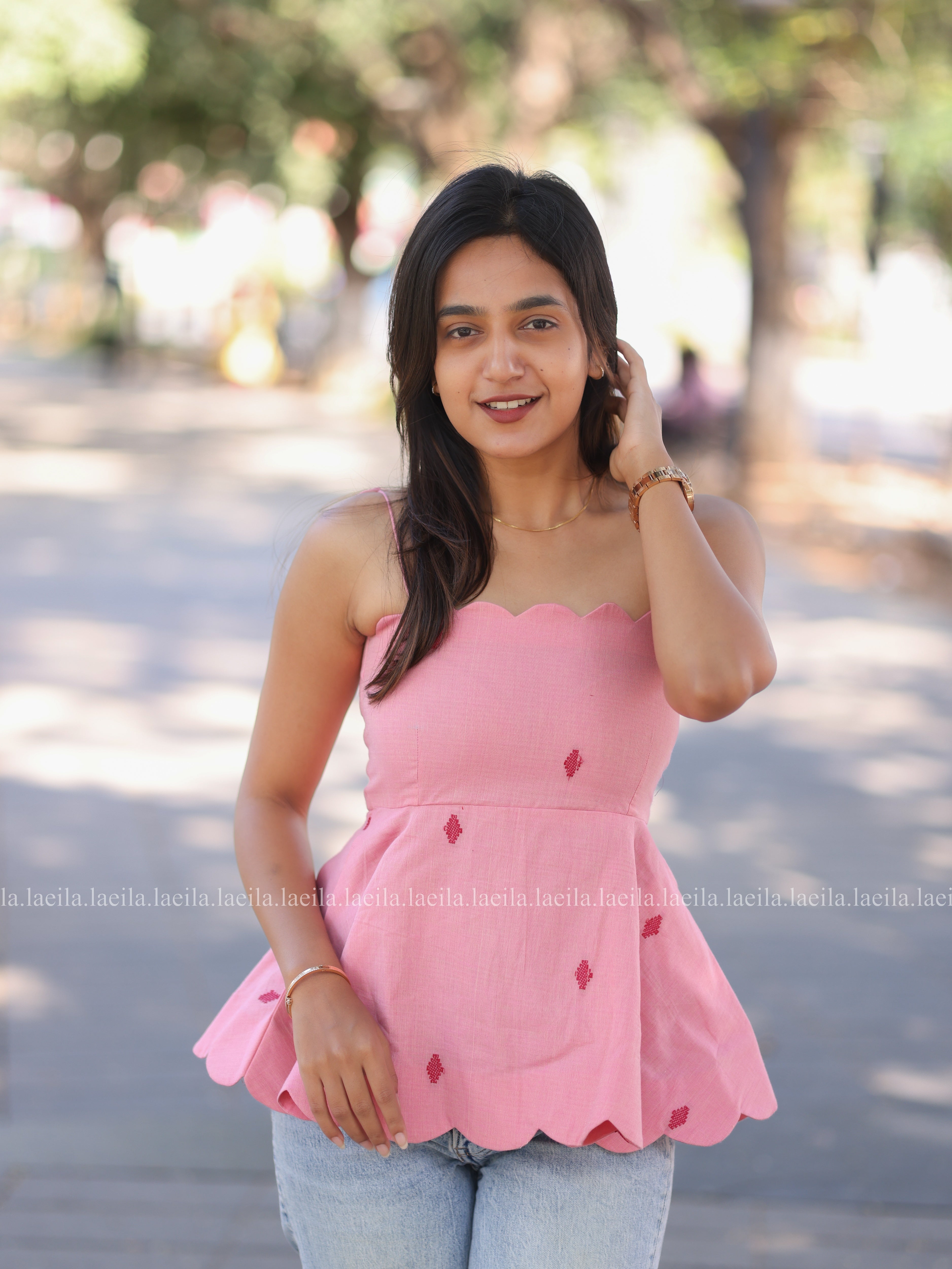 Pink Maya Short Top